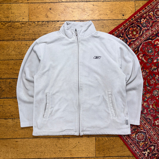 Vintage Reebok Grey Embroidered Fleece Sweatshirt - L