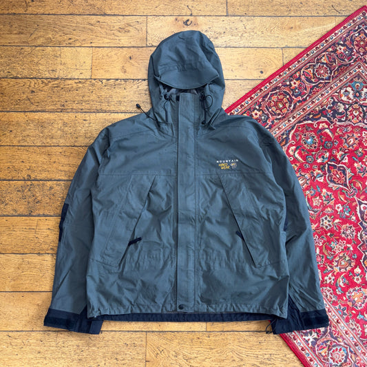 Vintage Mountain Hardwear Grey Goretex Waterproof Hiking Gorpcore Jacket Coat XL