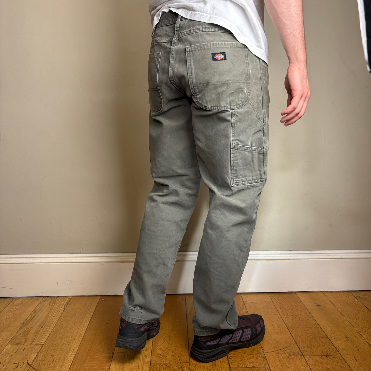 Vintage Dickies Green Workwear Carpenter Baggy Trousers - 34R