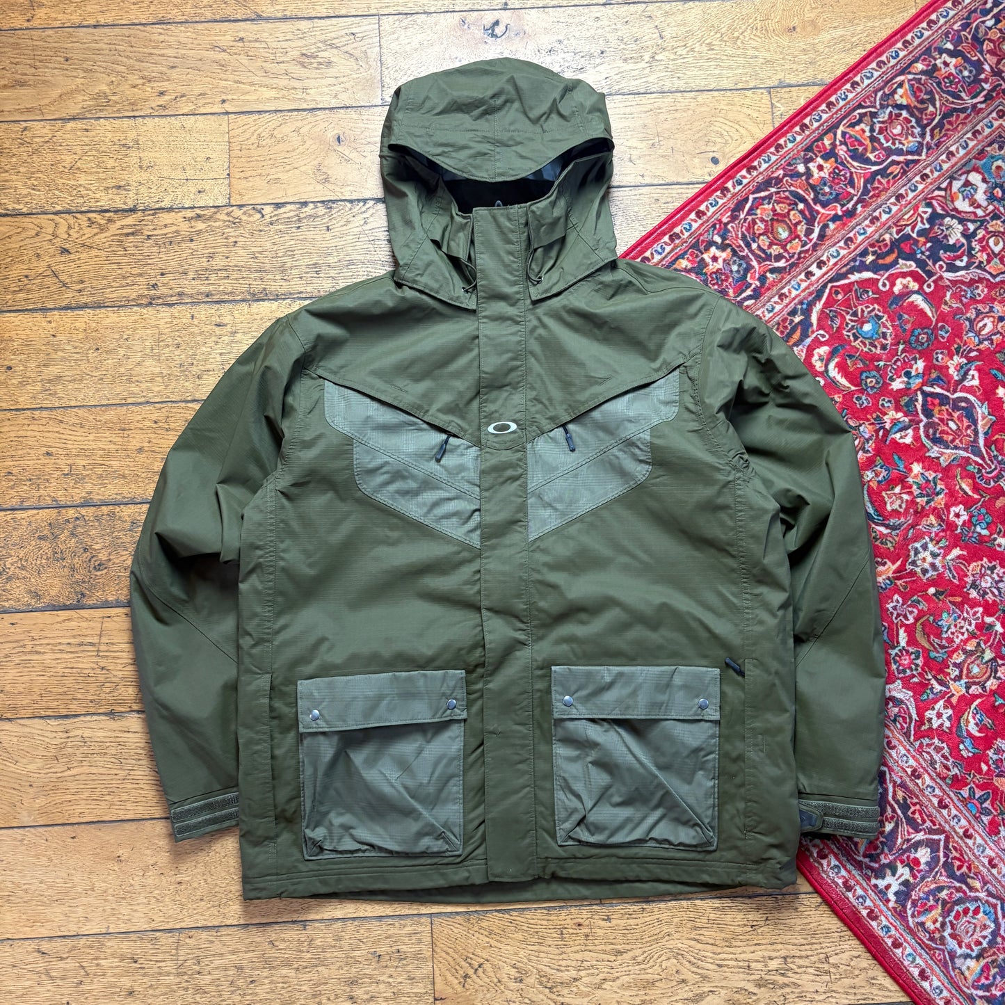 Vintage Oakley Green Ski Technical Jacket Coat - L