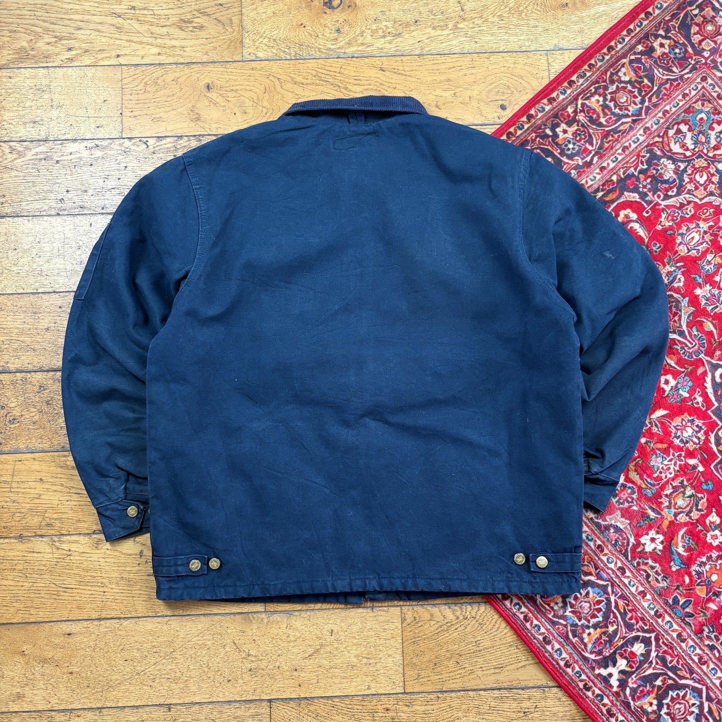 Vintage Workwear Chore Navy Heavyweight Detroit Jacket - L