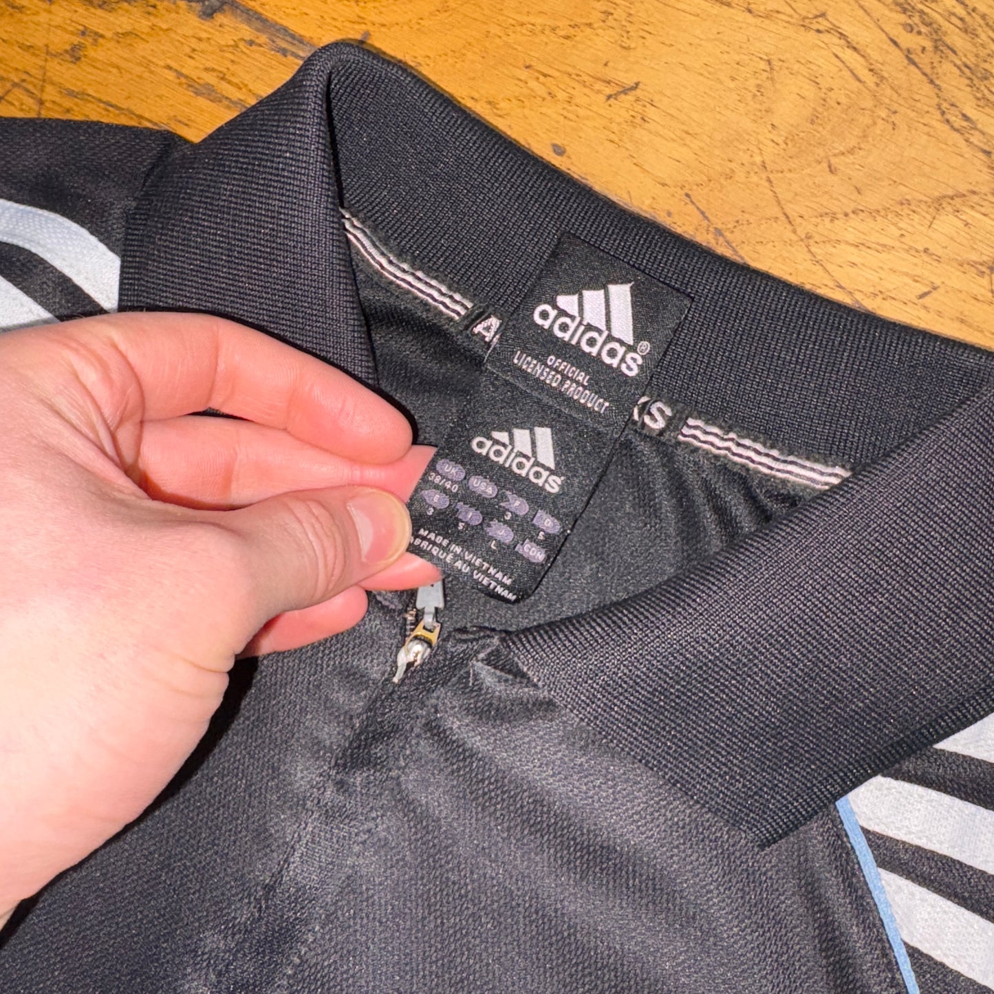 Vintage Adidas All Blacks Rugby Polo Training Top - S