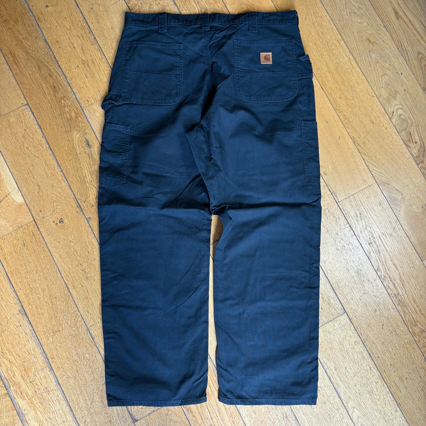 Vintage Carhartt Black Workwear Carpenter Baggy Trousers - 40
