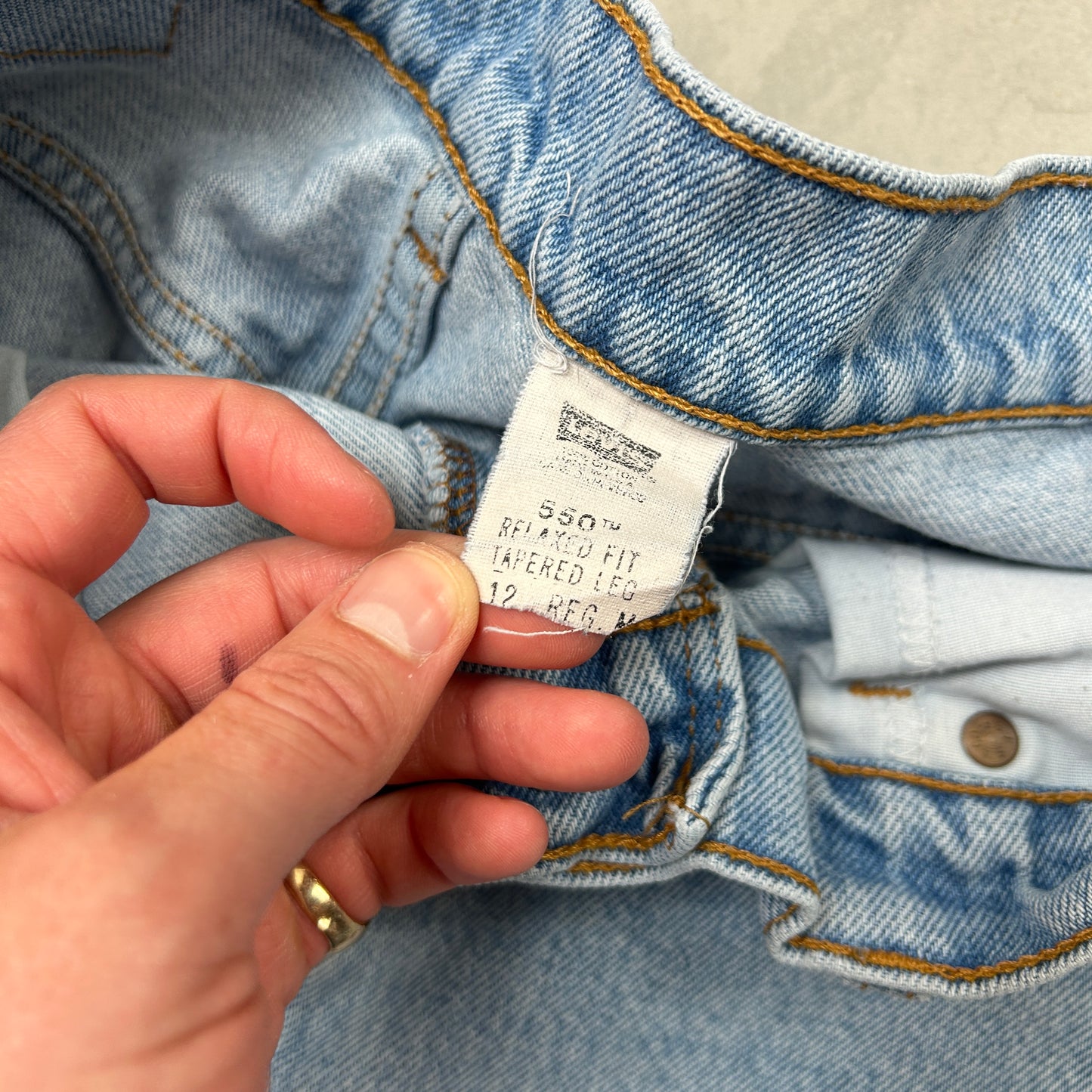 Vintage Levis Womens Blue Denim Shorts - 12
