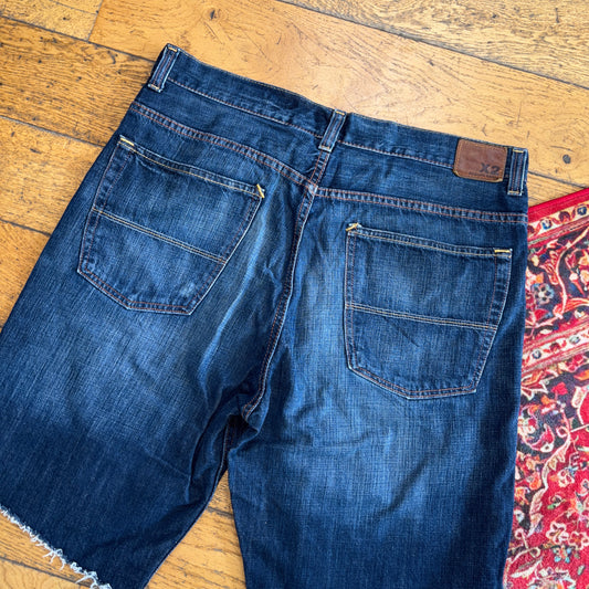 Vintage Blue Denim Shorts - 38