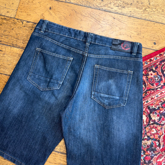 Vintage Ecko UNLTD Embroidered Blue Hip Hop Baggy Shorts Jorts - 36