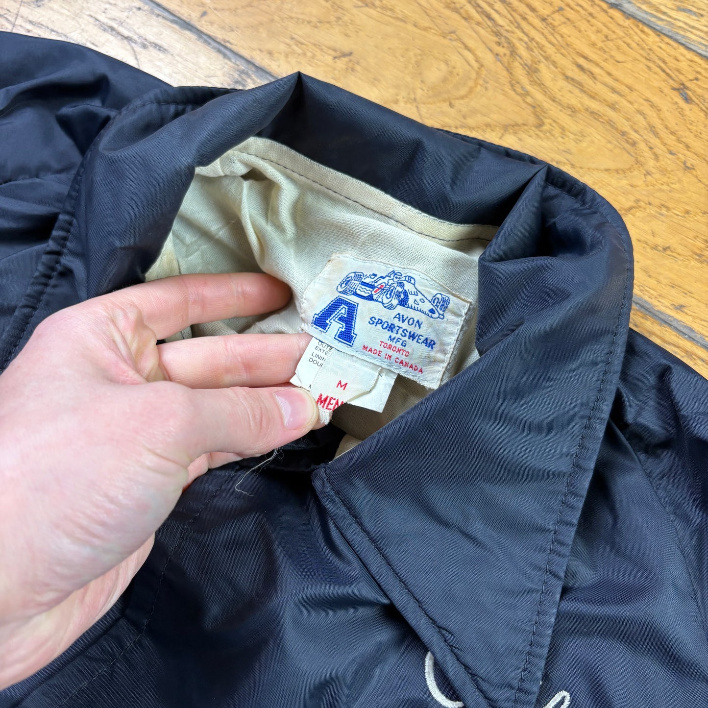 Vintage Black Nylon Coach Harrington Jacket - M