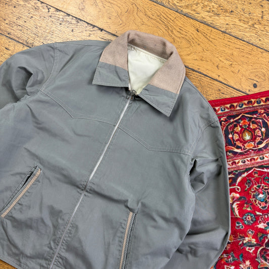 Vintage Reversible Workwear Carhartt Sante Fe Style Khaki Cream Jacket - S