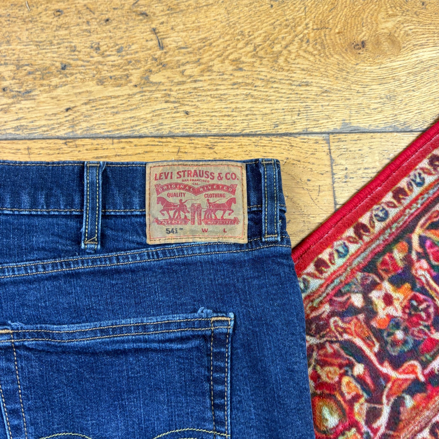 Vintage Levis 541 Straight Blue Denim Jeans - 48