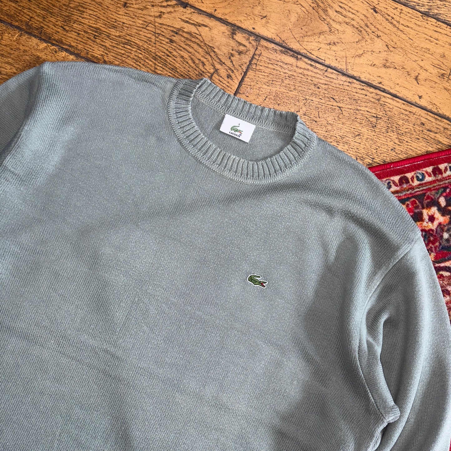 Vintage Lacoste Green Fisherman Knit Jumper - L