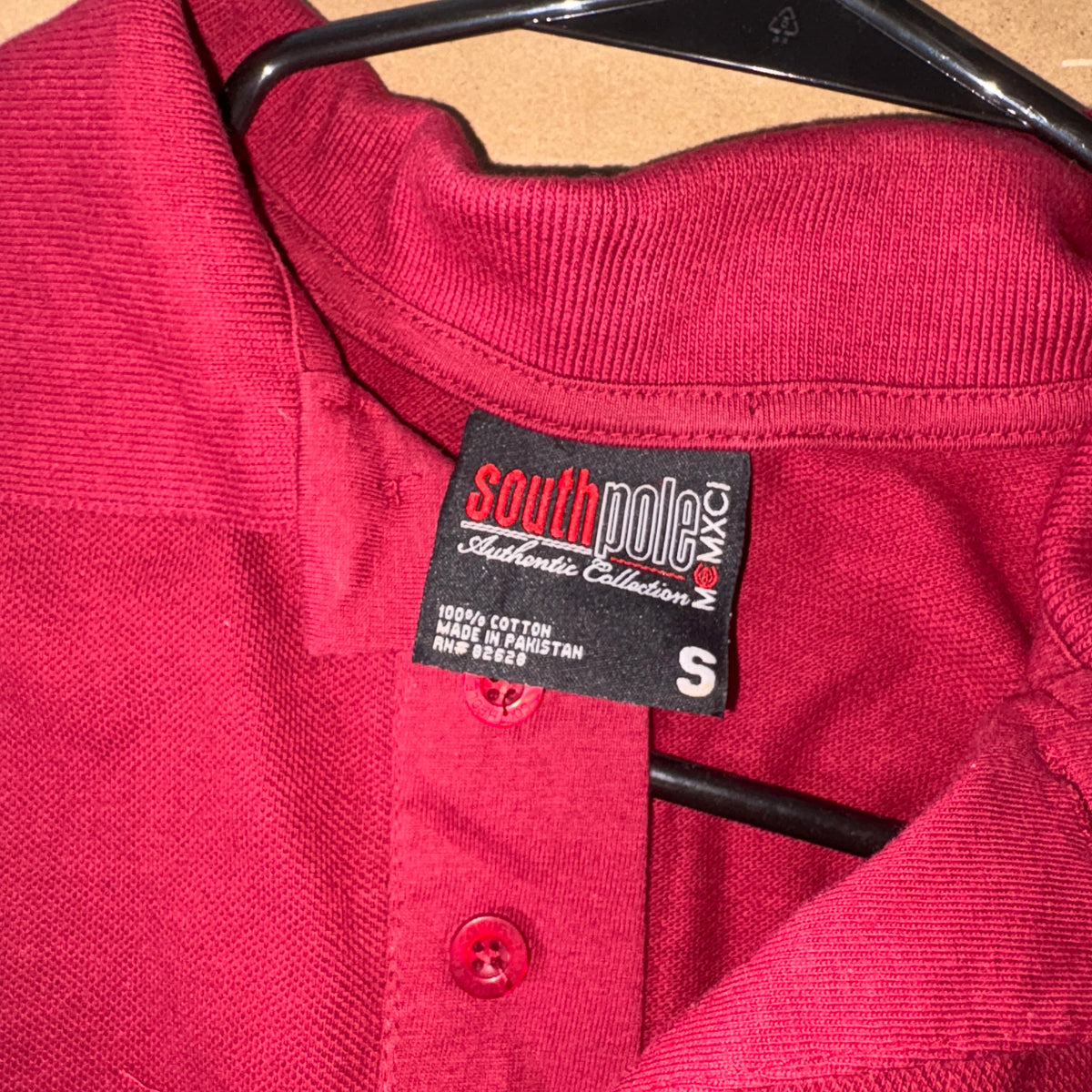 Southpole Red Burgundy Polo Shirt - S