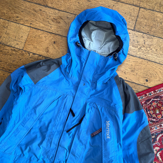 Vintage 90s Marmot Blue Waterproof Gorpcore Goretex Hiking Jacket Coat - XL