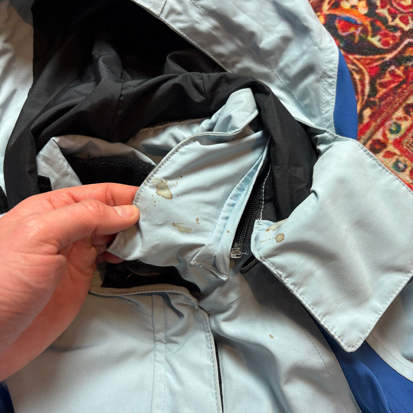 Vintage Quiksilver Roxy Blue Ski Surfwear Technical Jacket - Size 10