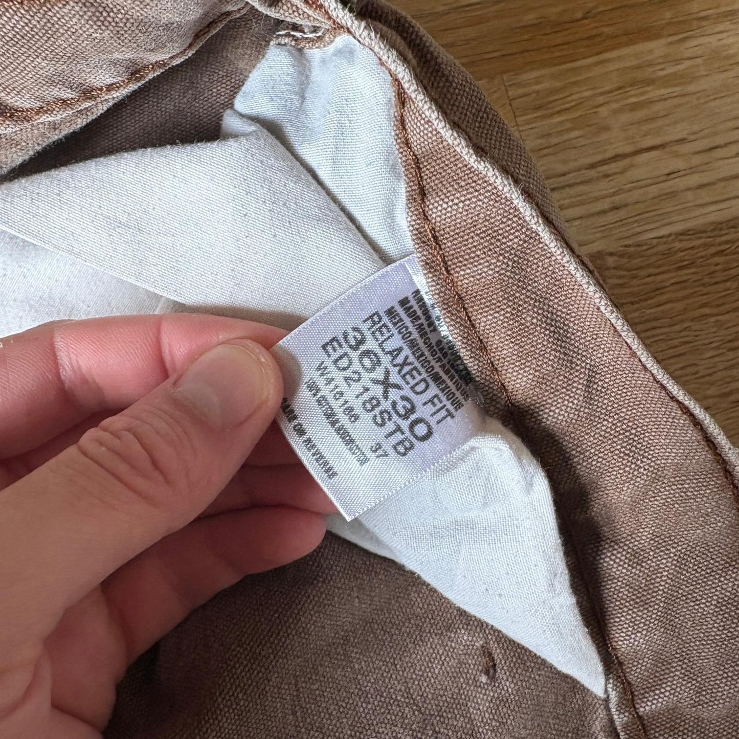 Vintage Dickies Brown Workwear Carpenter Baggy Trousers - 36S
