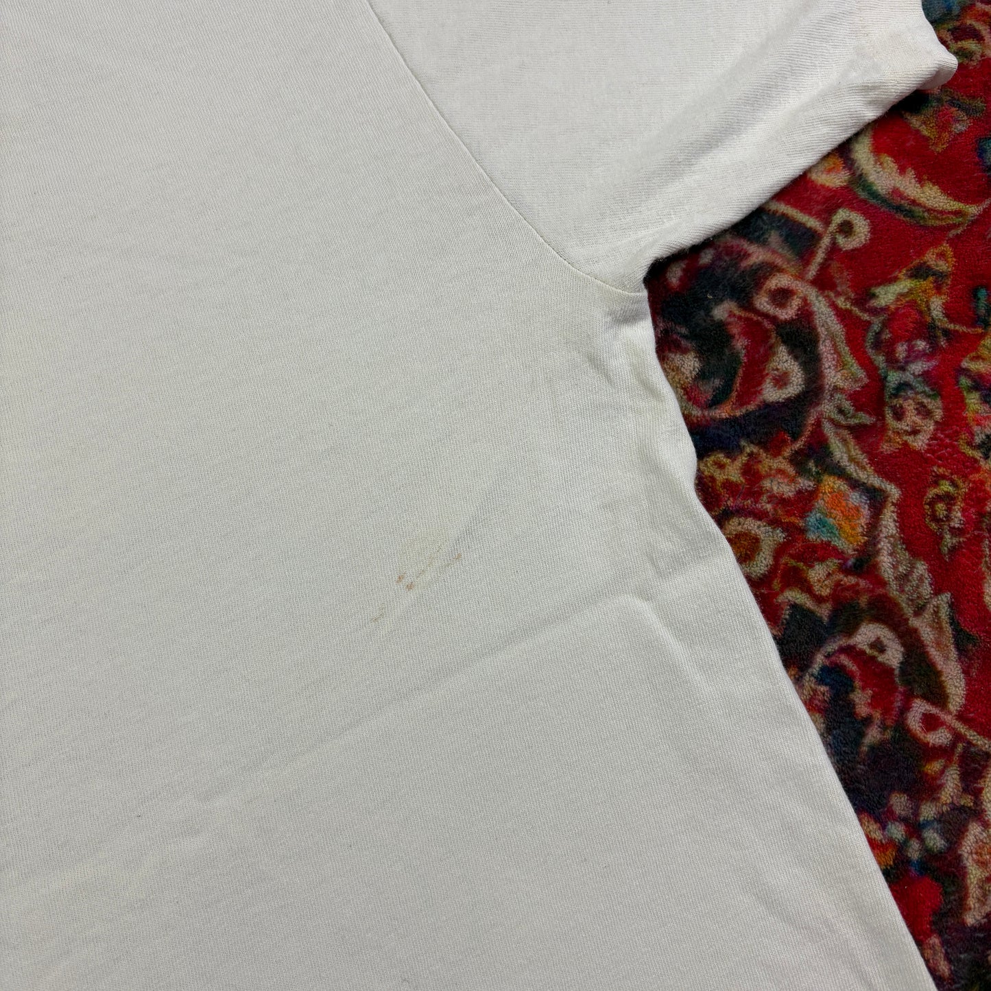 Vintage 1996 Funny Dog White Single Stitch Graphic T-Shirt - XL