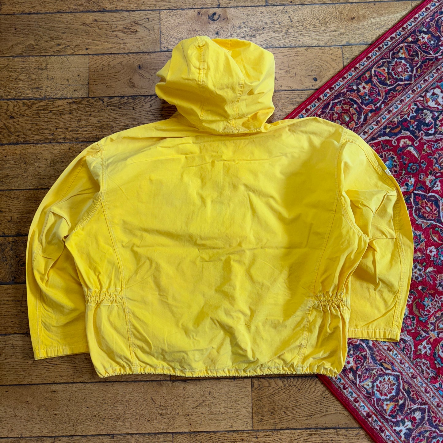Vintage 90s Egemony Yellow Fireman Clasp Sailing Boxy Workwear Jacket - XL