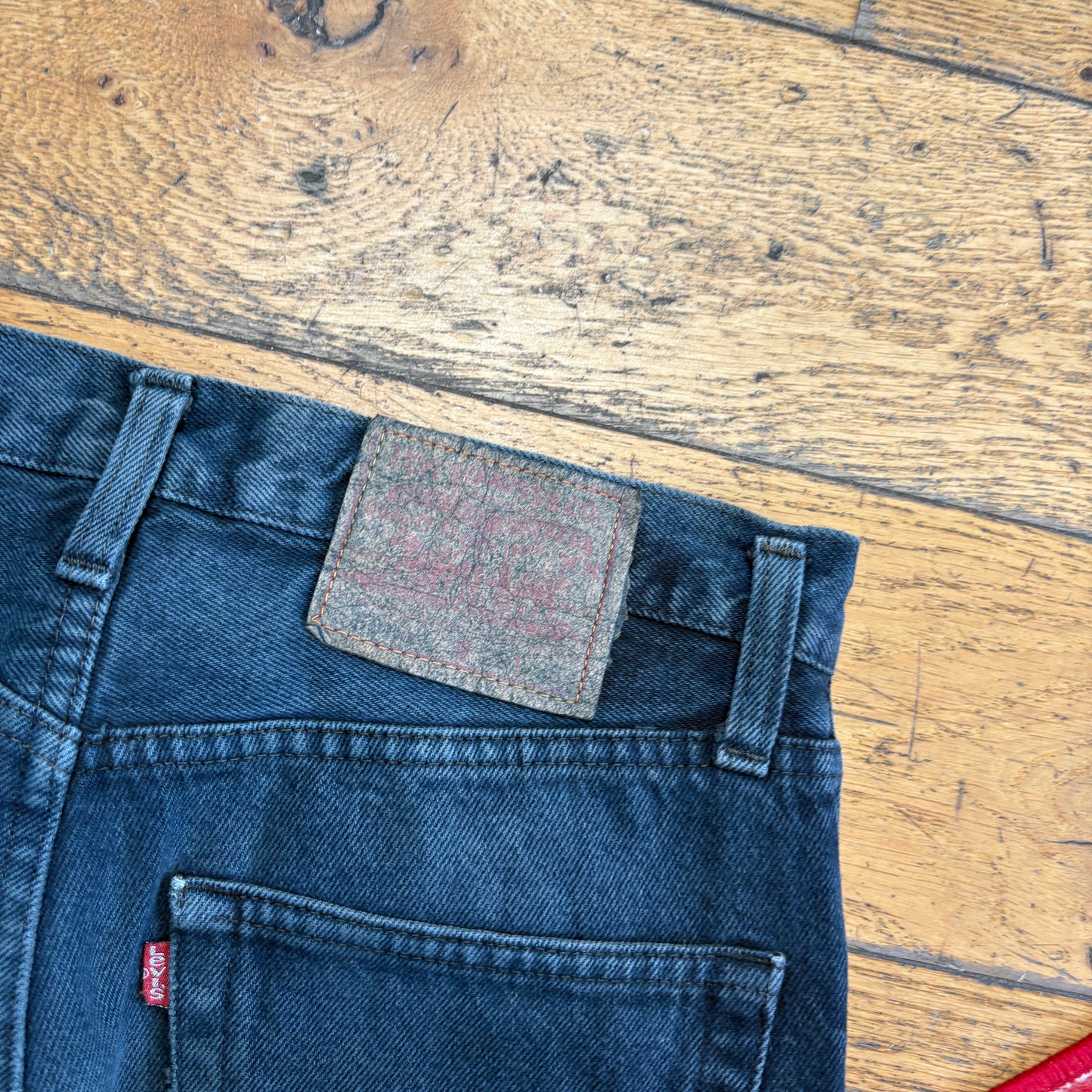 Vintage Levis 501 Straight Navy Denim Jeans - 29S