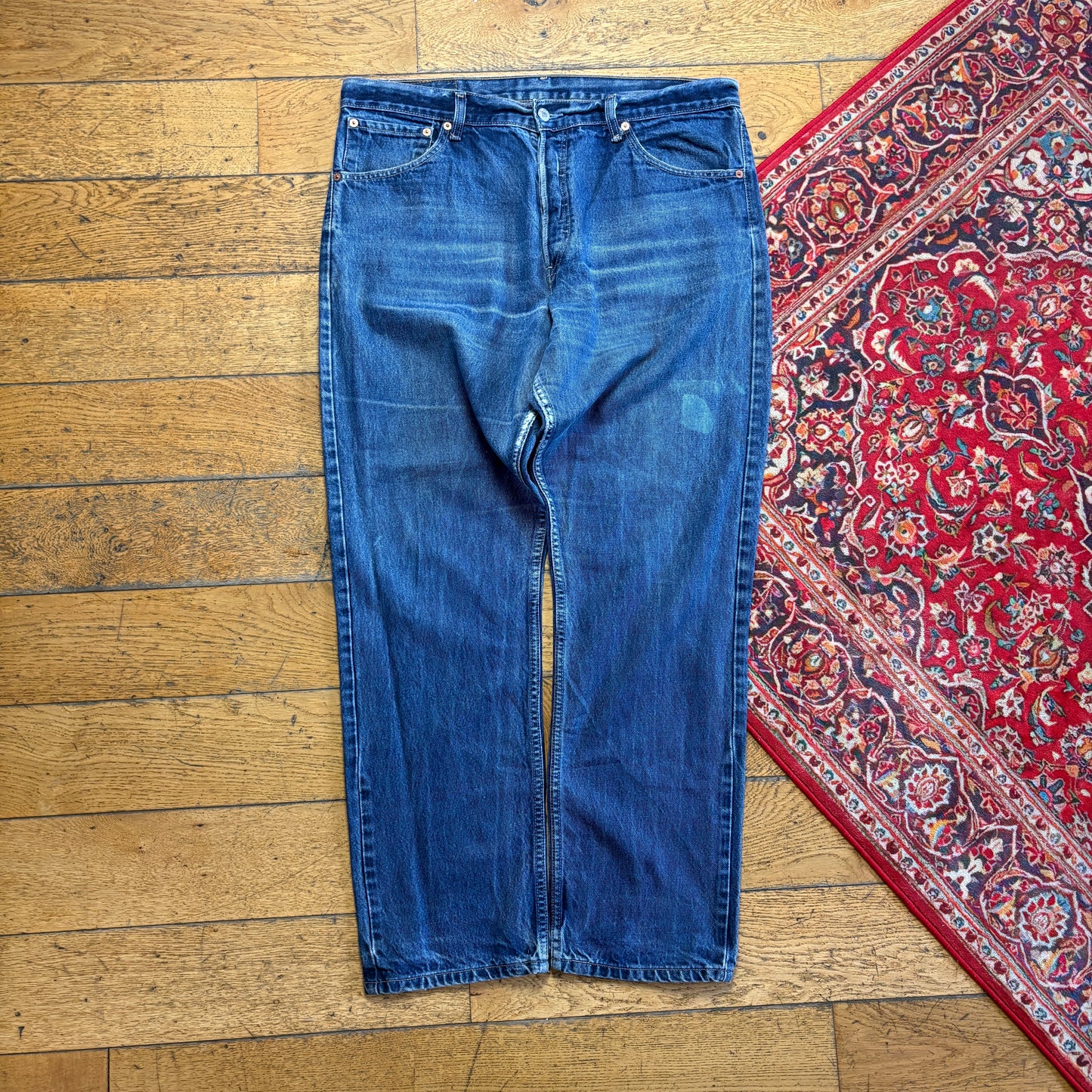 Vintage Levis 522 Slim Blue Denim Jeans - 38R