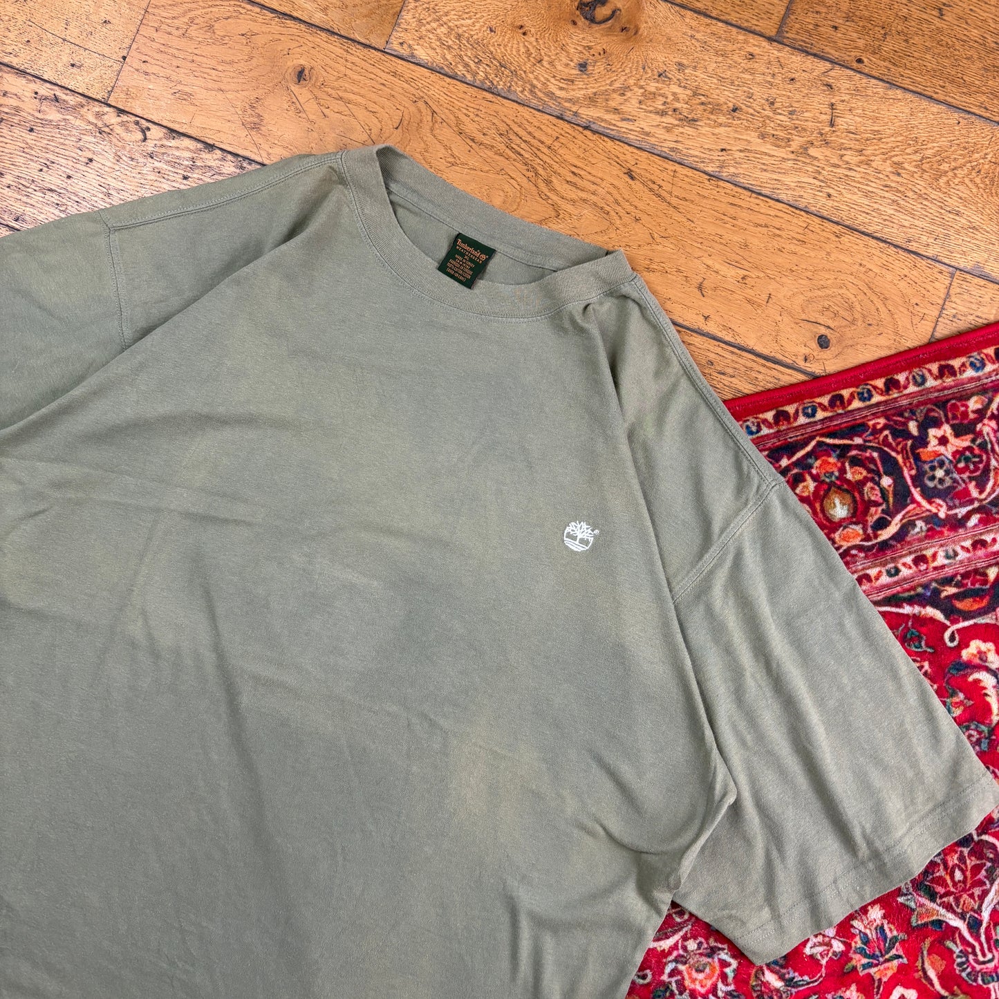 Vintage Timberland Embroidered Green T-Shirt - XXL