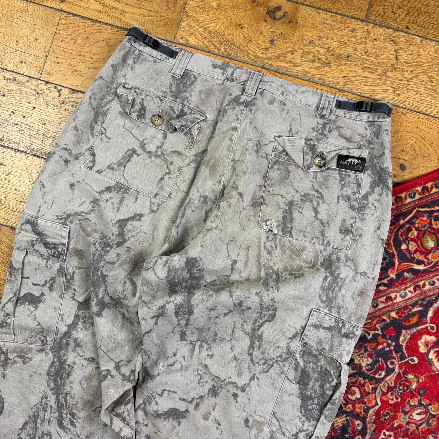 Vintage Real Tree Camo Brown Hunting Workwear Trousers - 36
