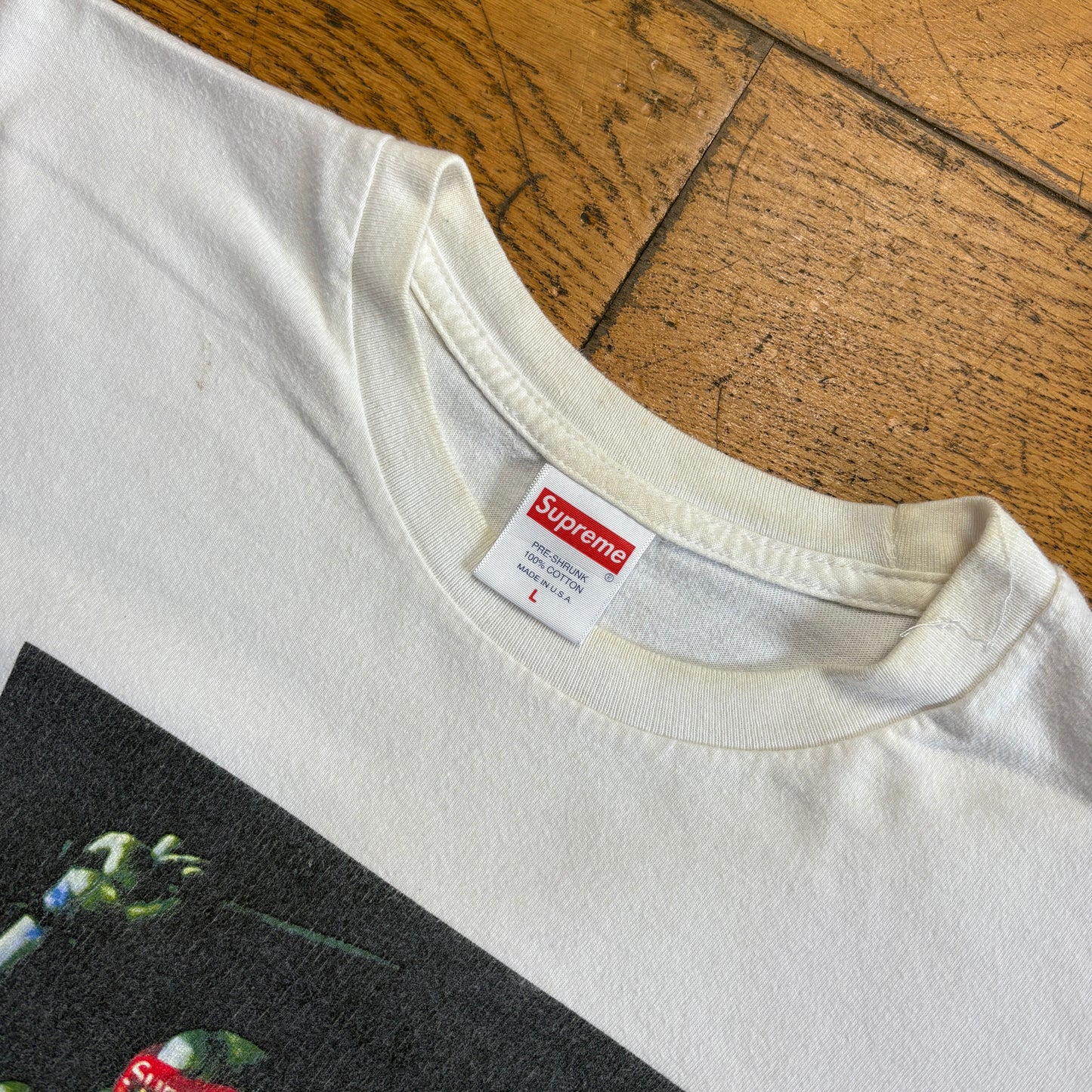 Vintage Supreme White TMNT Teenage Mutant Ninja Turtle Graphic T-Shirt - L