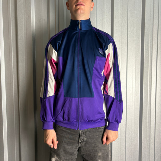Vintage Adidas 90s Purple Tracksuit Track Jacket - XL