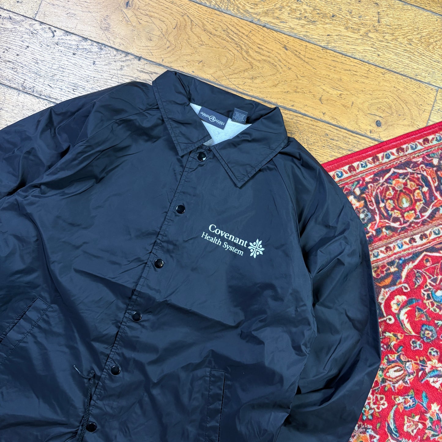 Vintage Black Nylon Coach Harrington Jacket - M