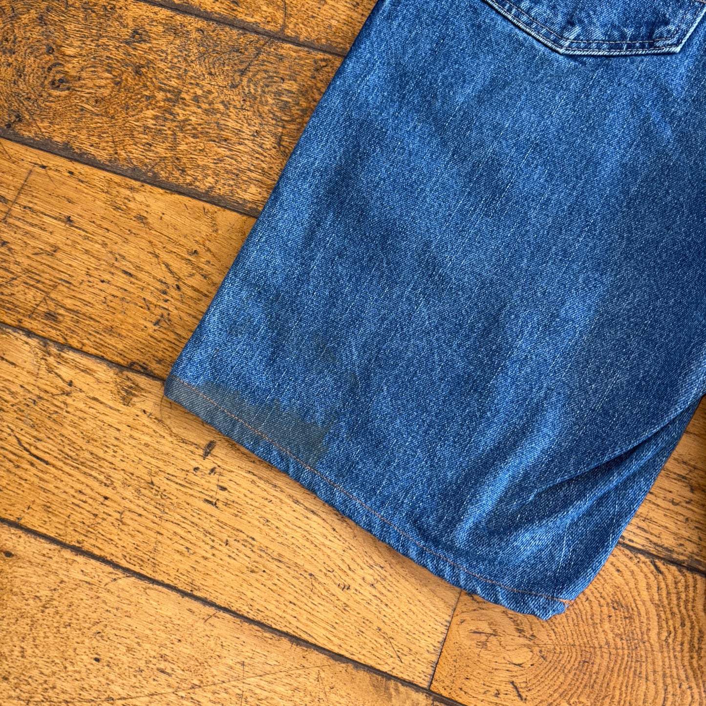 Vintage Dickies Workwear Carpenter Blue Baggy Shorts - 38