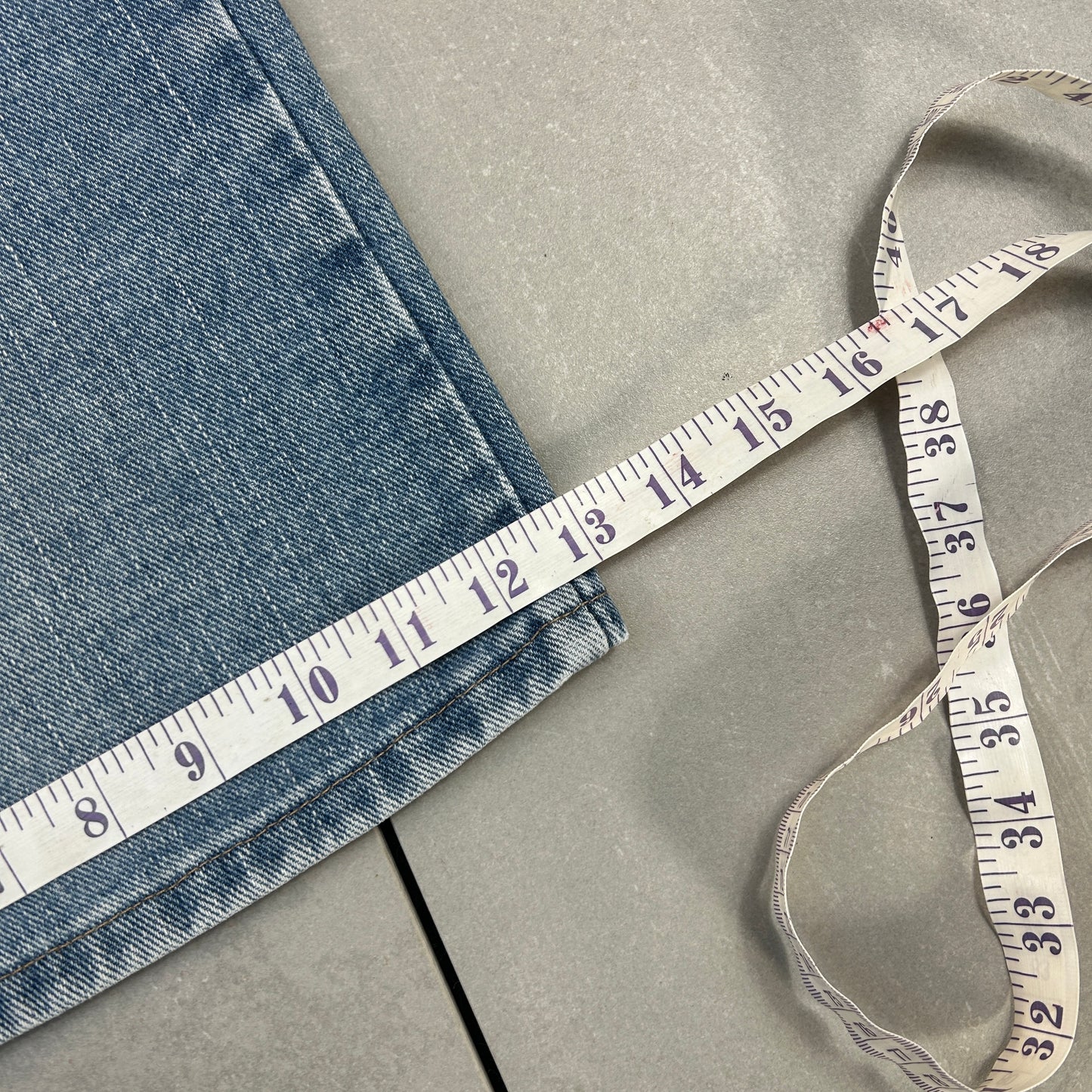 Vintage Wrangler Light Blue Denim Carpenter Baggy Shorts - 38