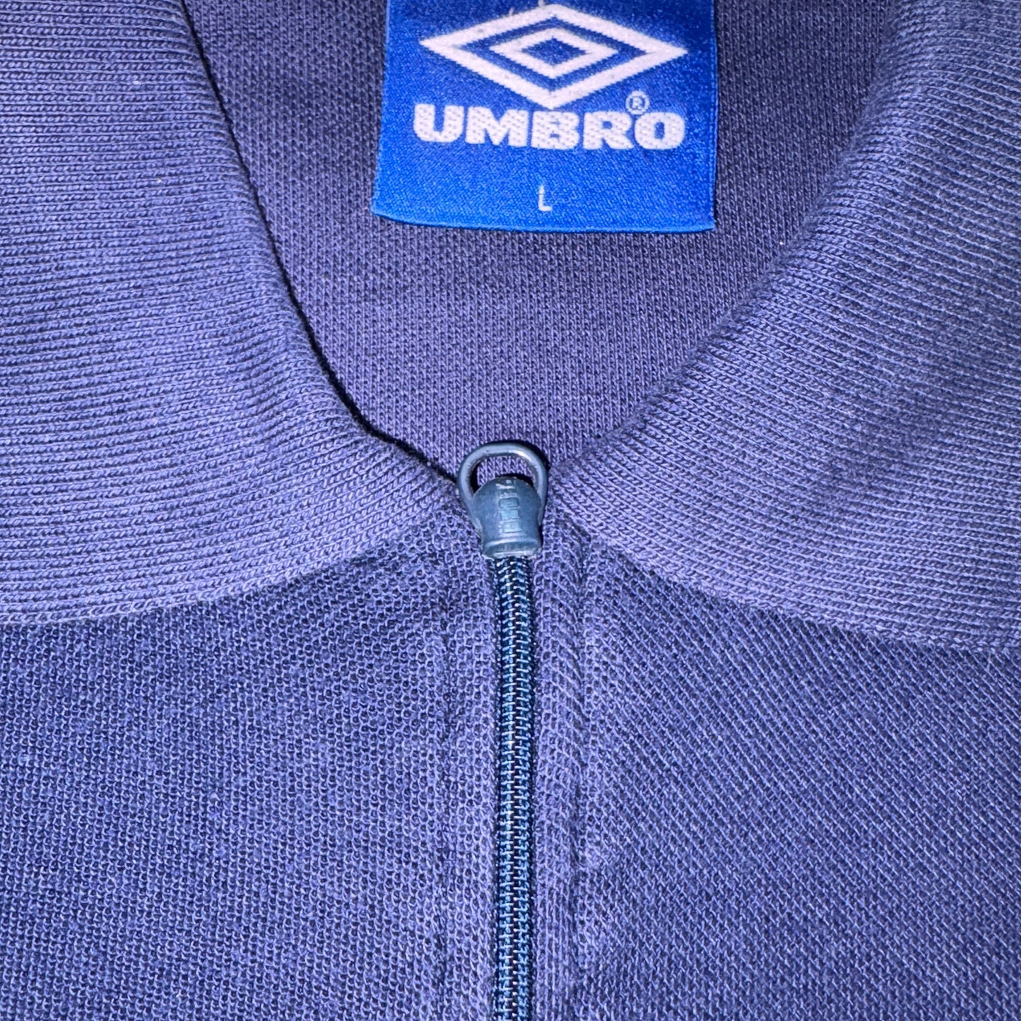 Vintage Umbro Navy Embroidered Polo Shirt - L