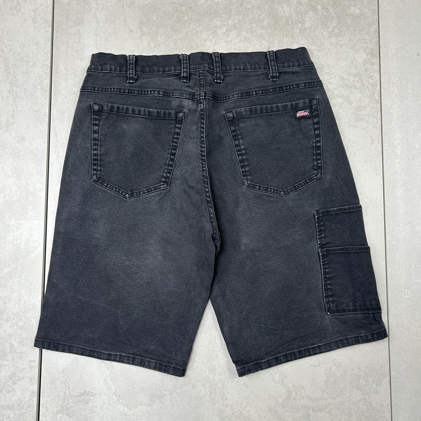 Vintage Dickies Workwear Carpenter Black Baggy Shorts - 32