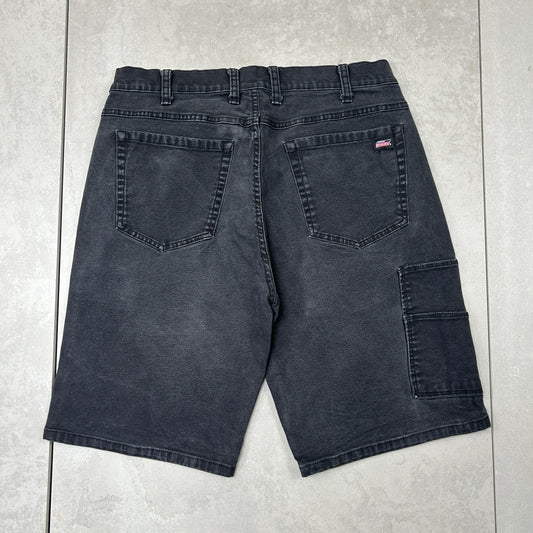 Vintage Dickies Workwear Carpenter Black Baggy Shorts - 32