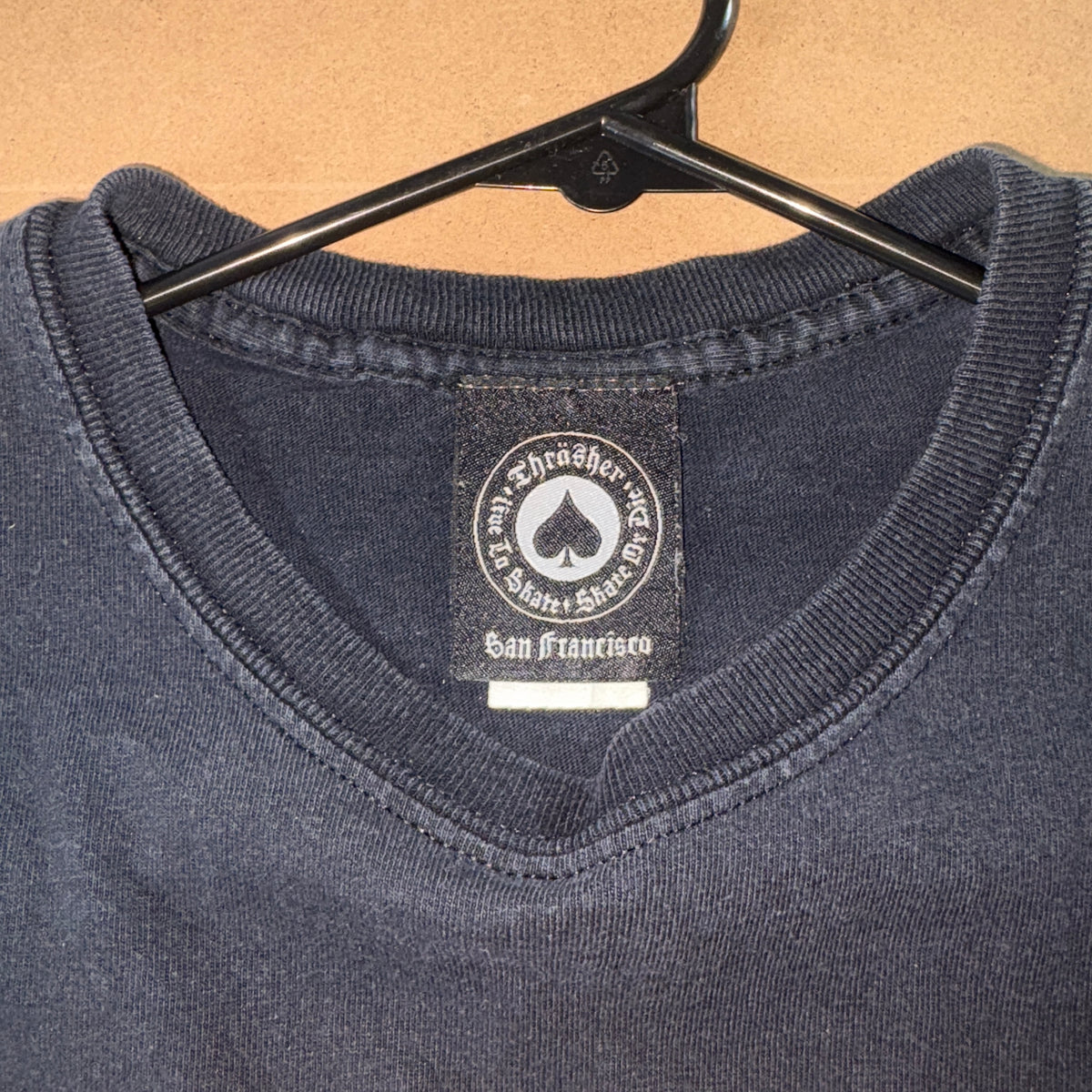 Thrasher Black Flames Skate Graphic T-Shirt - S