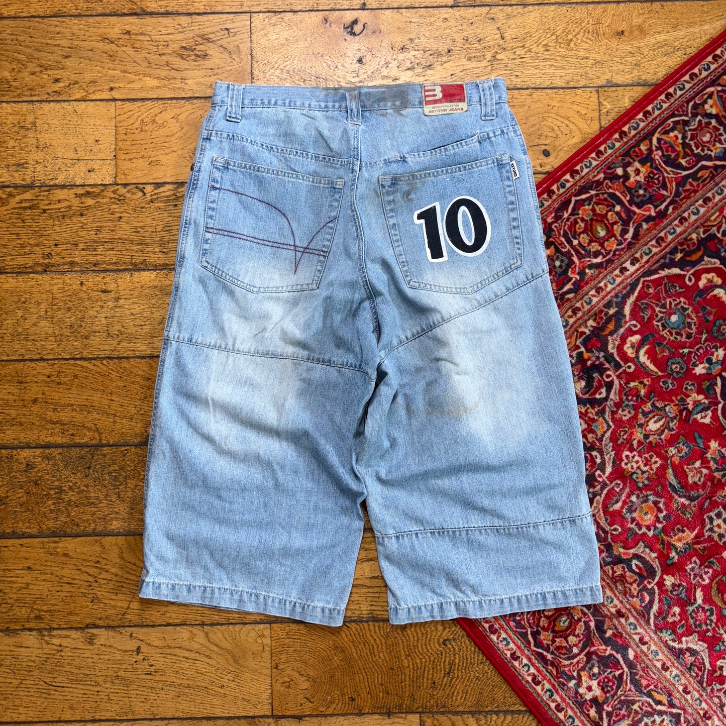 Vintage Beyond Hip Hop Blue Baggy Shorts Jorts - 34