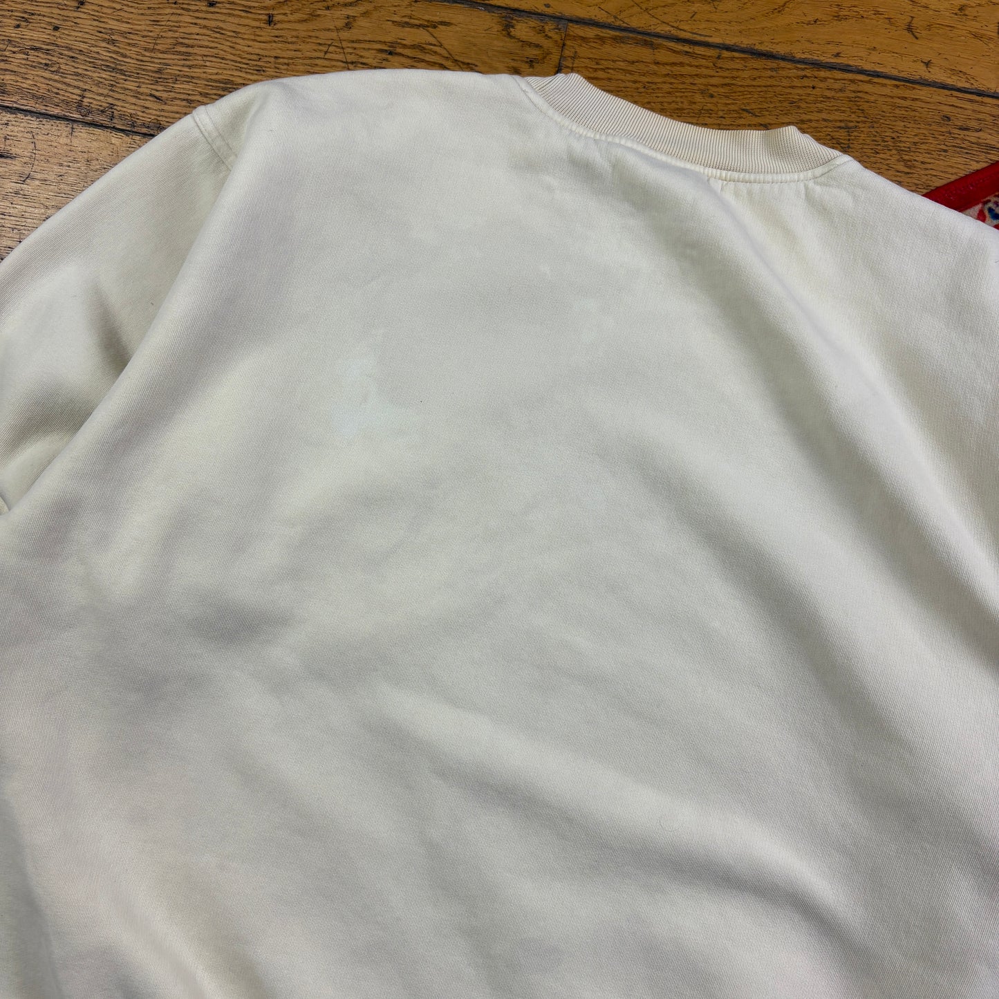 Vintage 90s Adidas Cream Embroidered Sweatshirt - XL