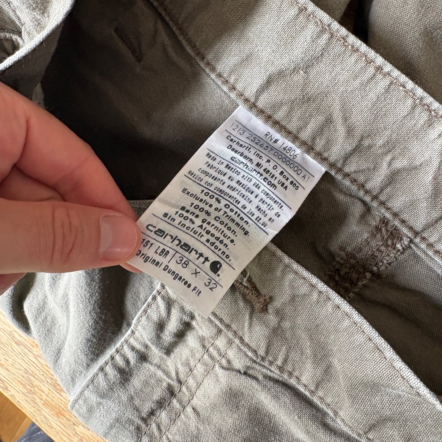 Vintage Carhartt Brown Workwear Carpenter Baggy Trousers - 32R