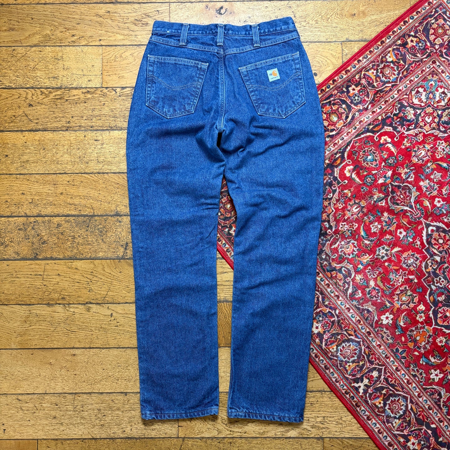 Vintage Carhartt Blue Workwear Carpenter Straight Jeans - 32