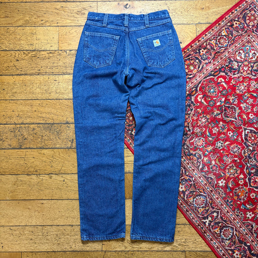 Vintage Carhartt Blue Workwear Carpenter Straight Jeans - 32