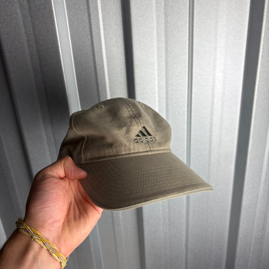 Adidas Y2K Brown Cream Embroidered Baseball Cap