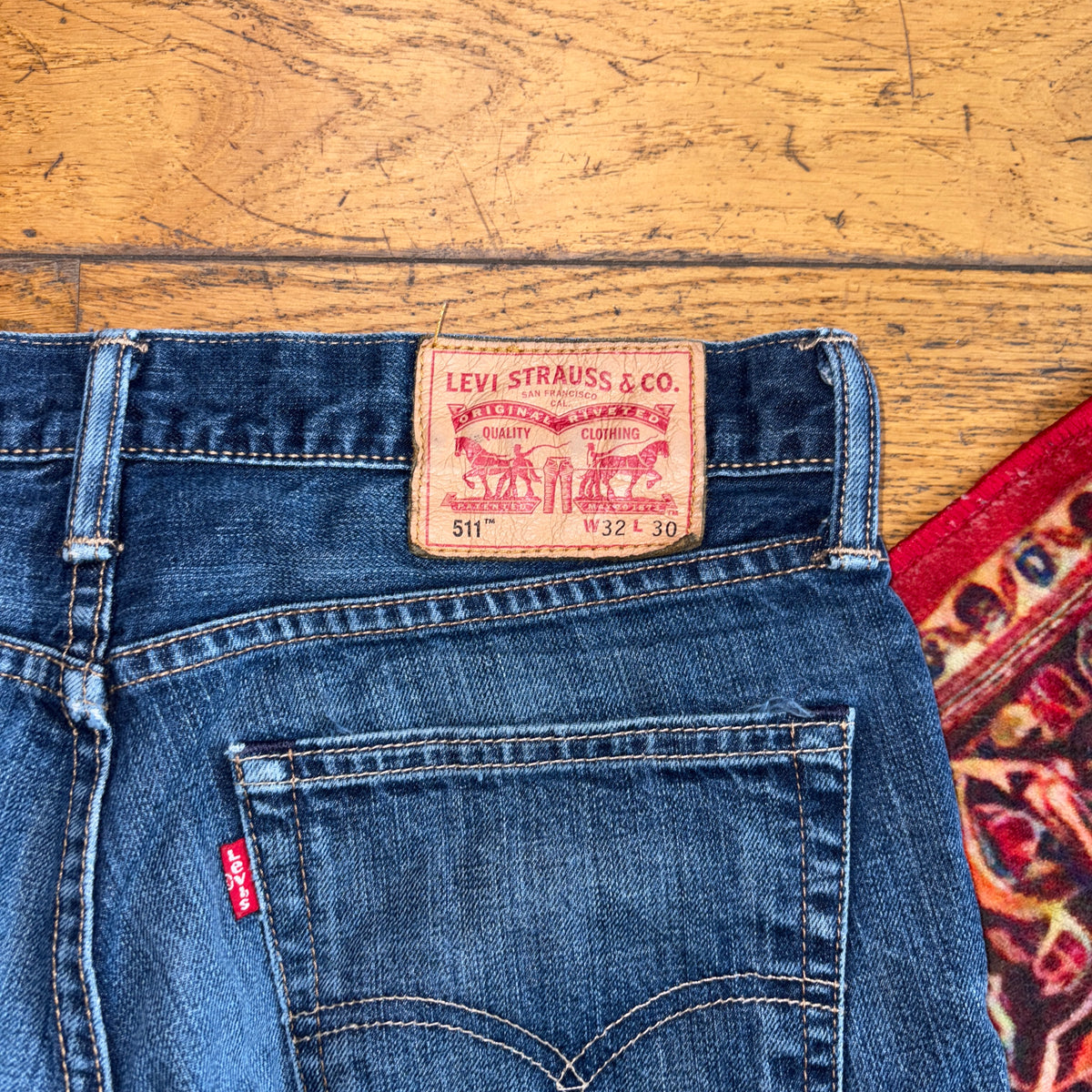 Vintage Levis 511 Slim Blue Denim Shorts - 32