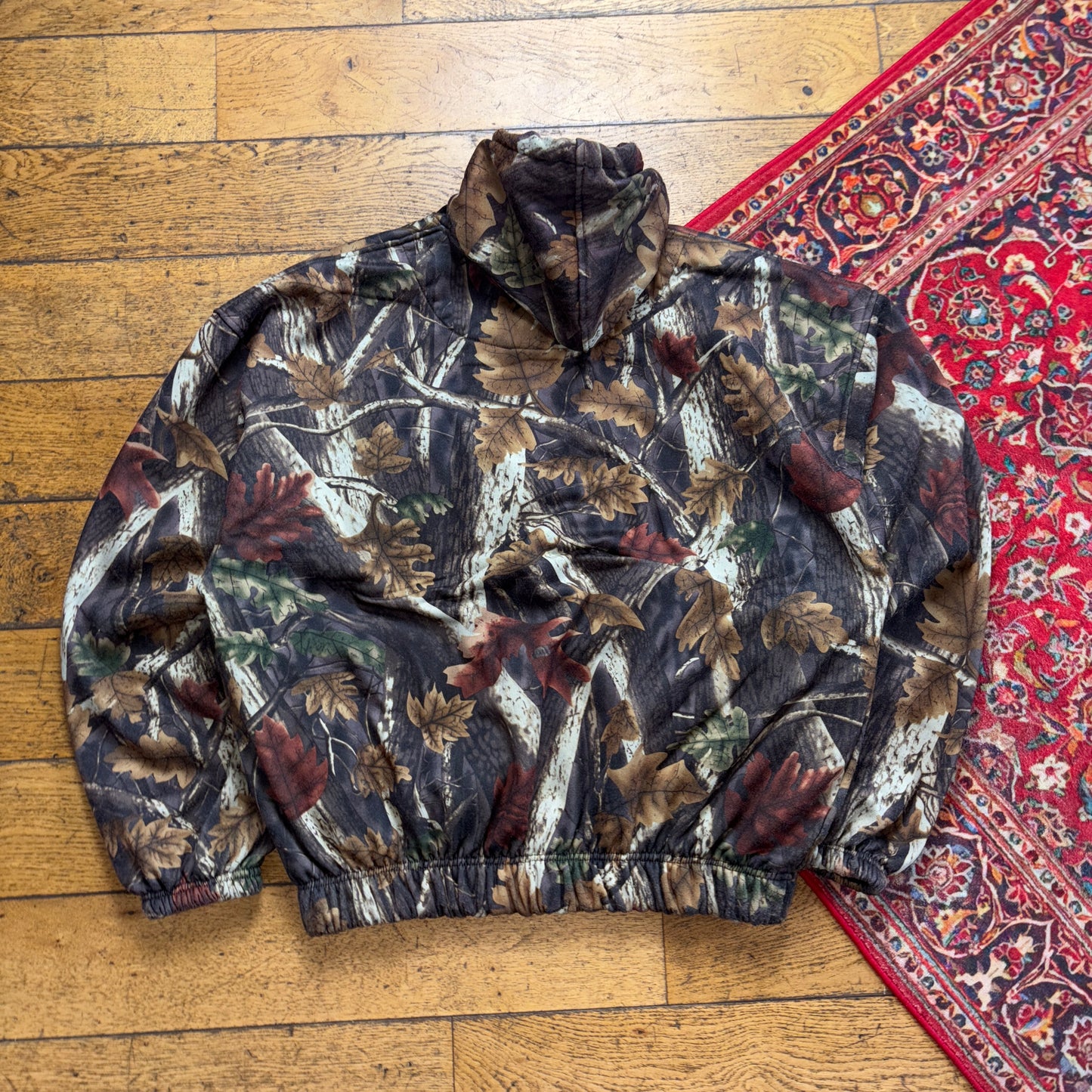 Vintage Realtree Camo Brown Hoodie Zip Sweatshirt - 2XL