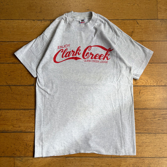 Vintage 90s Coca Cola Spoof Single Stitch Grey Graphic T-Shirt - S