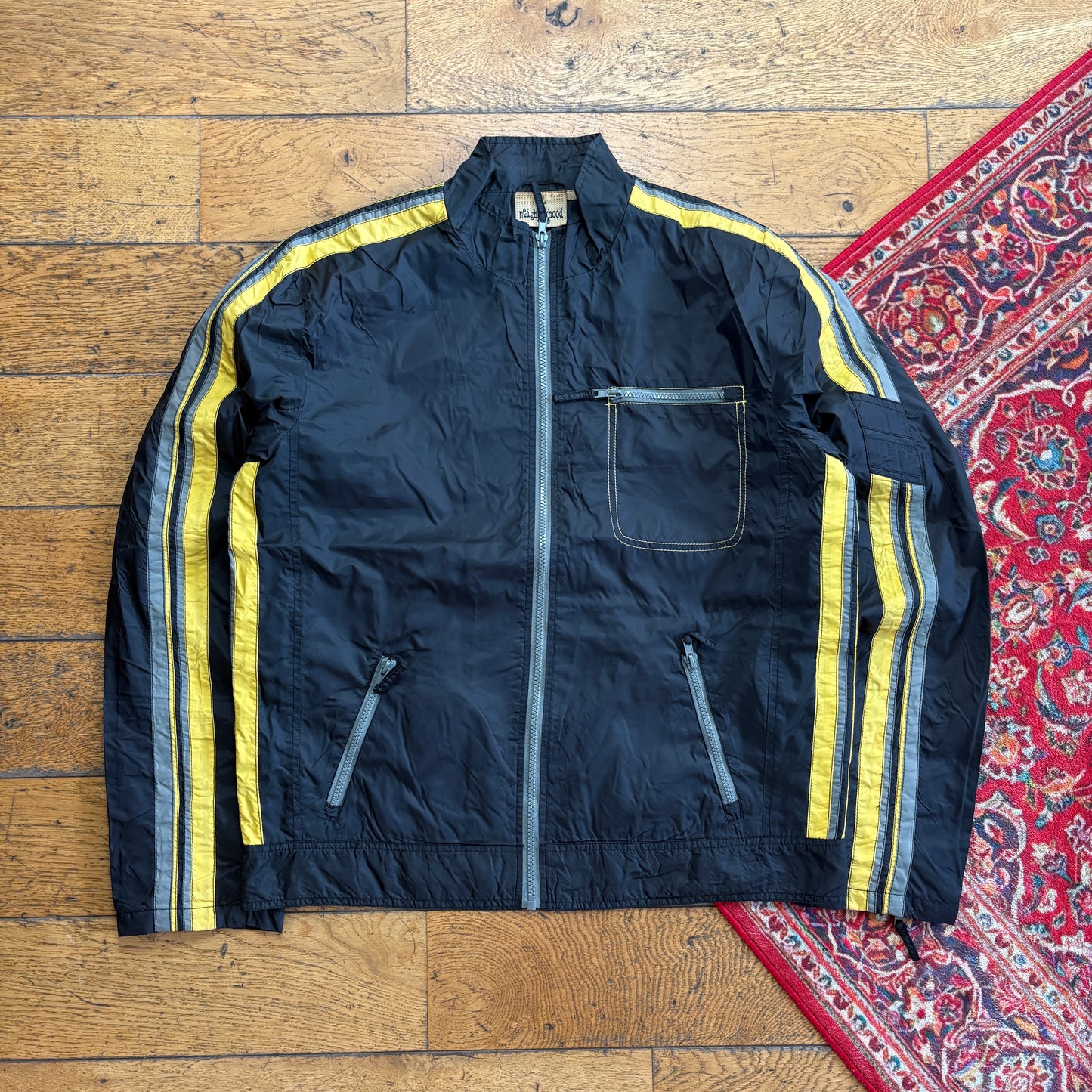 Vintage Neighbourhood Black Lightweight Nylon Jacket - L