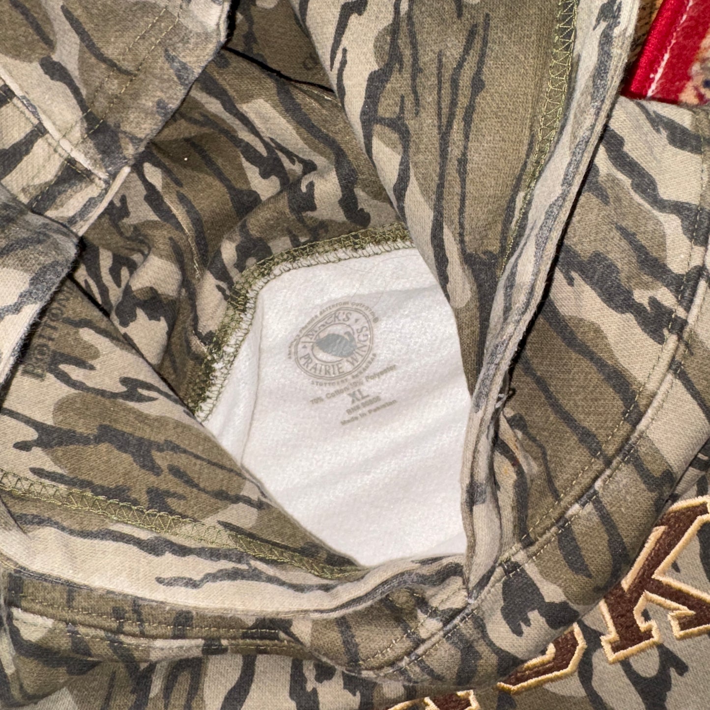 Vintage Realtree Embroidered Camo Green Hoodie Sweatshirt - XL