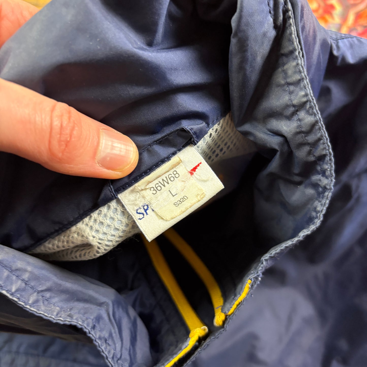 Vintage Speedo Embroidered Navy Waterproof Parka Jacket - L