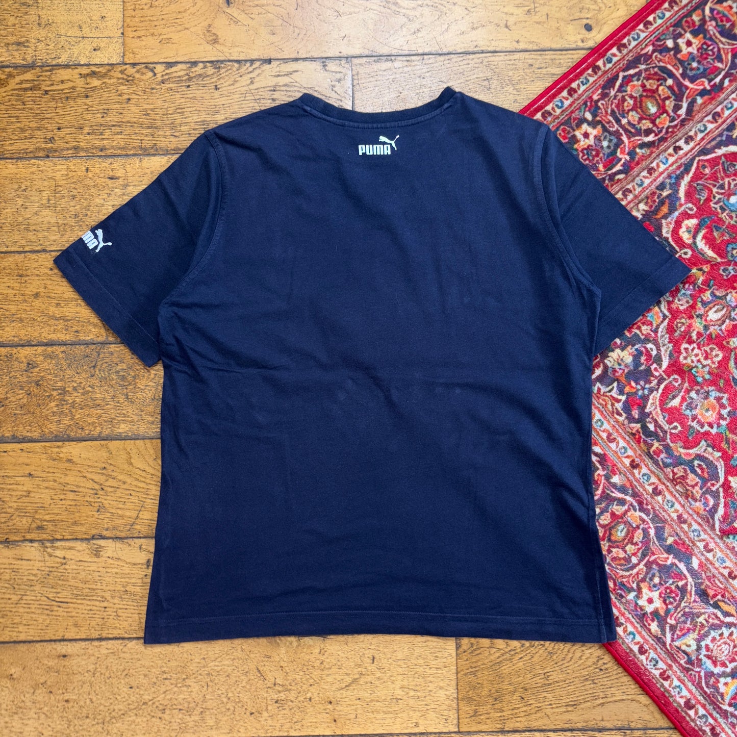 Vintage Puma Navy Graphic T-Shirt - L