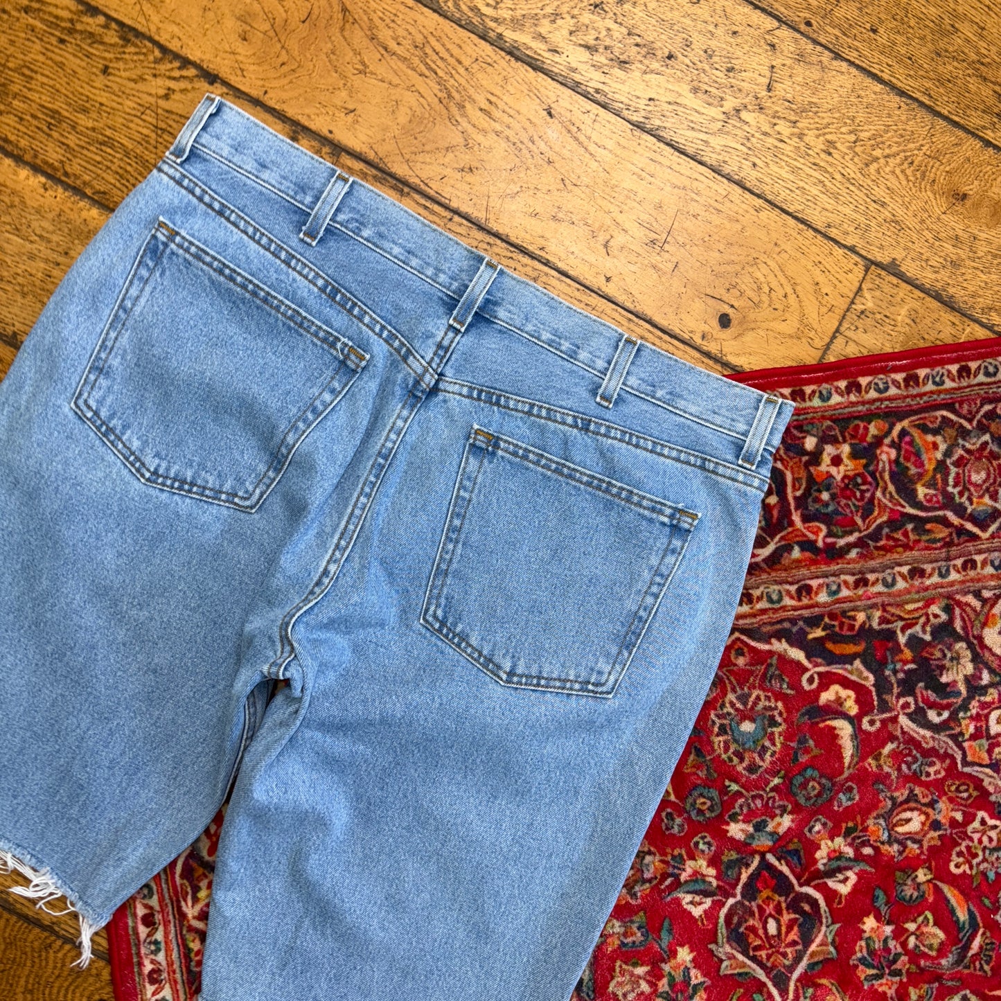 Vintage Blue Denim Cut off Y2K Jeans Shorts Jorts - 42