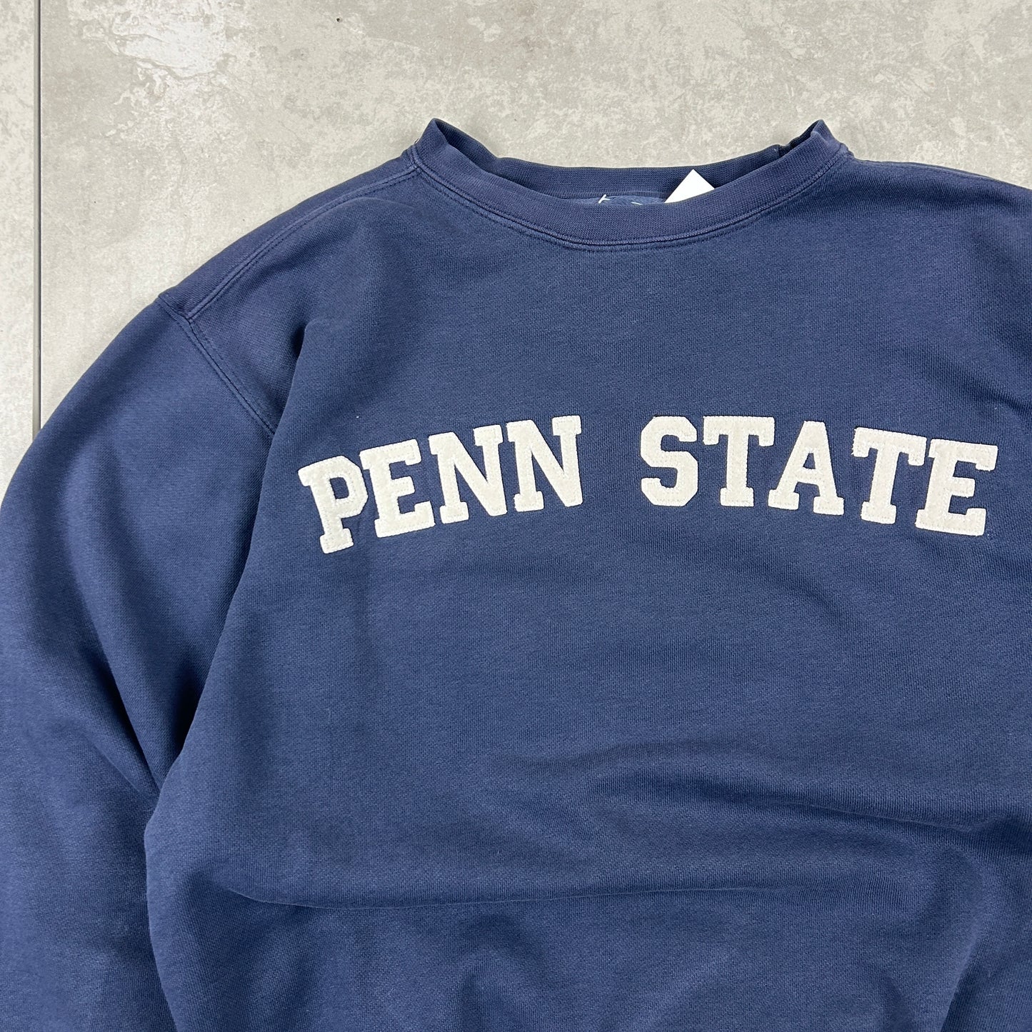 Vintage Jansport Embroidered Penn State USA Navy Boxy Sweatshirt - S