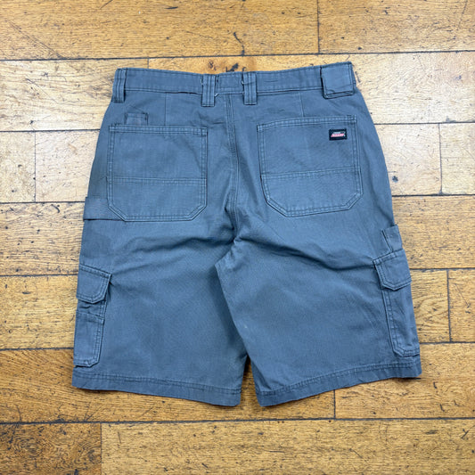 Vintage Dickies Workwear Carpenter Grey Baggy Shorts - 32