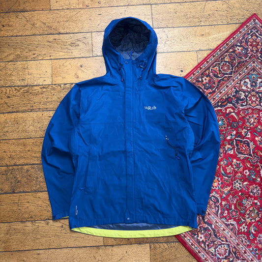 Vintage Rab Pertex Blue Hiking Technical Gorpcore Waterproof Jacket Coat - L